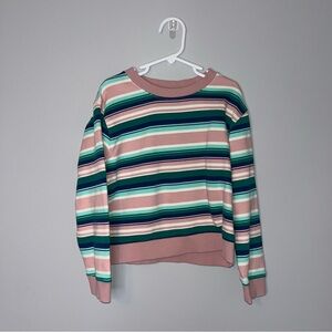 Gymboree Pink and White Striped Sweatshirt